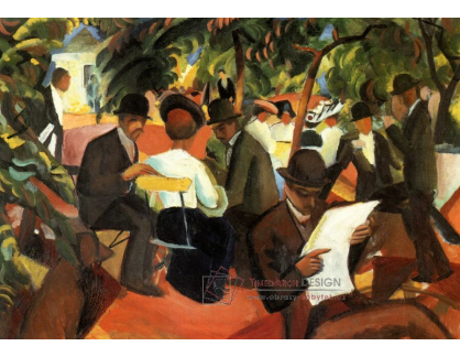 A-6130 August Macke - Zahradní restaurace