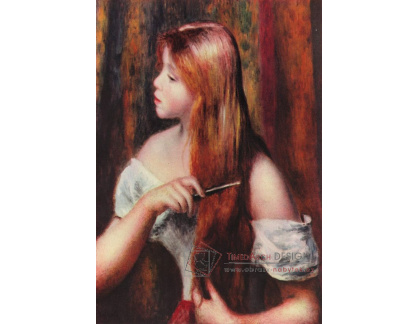 R14-15 Pierre-Auguste Renoir - Dívka česající si vlasy