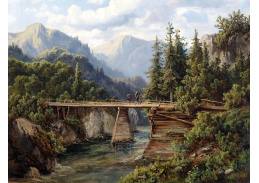 VRAK-22 Edmund Höd - Dřevěný most přes horský potok