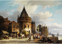 VSO 1187 Willem Koekkoek - Bouřka nad věží v Amsterdamu