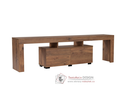 ENCLAVE, televizní stolek 2-dveřový, borovice Atlantic