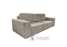HARPERA BIG SOFA, pohovka rozkládací, látka Poso 3 béžová