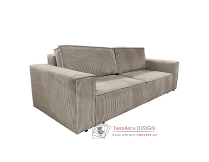 HARPERA BIG SOFA, pohovka rozkládací, látka Poso 3 béžová