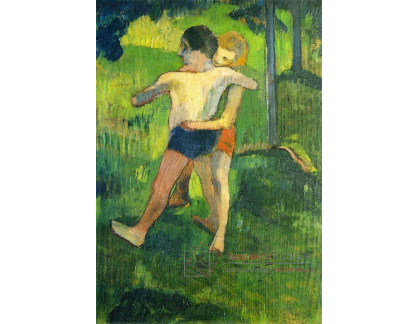R9-17 Paul Gauguin - Zápasící bretaňští chlapci