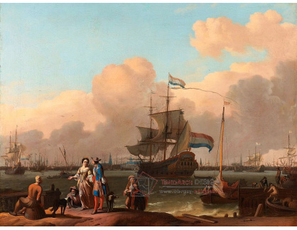 VH208 Ludolf Bakhuizen - Fregata De Ploeg v Amsterdamu