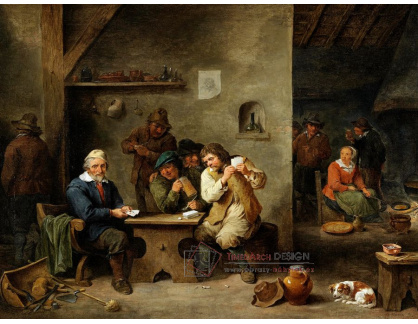 DDSO-1359 David Teniers - Rolníci hrající karty v hospodě