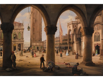 DDSO-1545 Carlo Canella - Piazza San Marco a Campanile v Benátkách