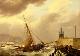 KO IV-192 Johannes Hermanus Koekkoek - Loď v bouřlivém moři