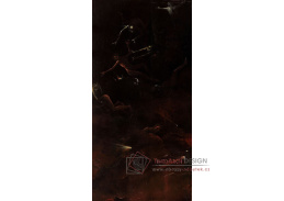 A-3177 Hieronymus Bosch - Vize ukřižovaného svatého mučedníka, pád zatracených do pekla