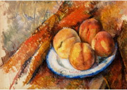 D-7500 Paul Cézanne - Čtyři broskve na talíři