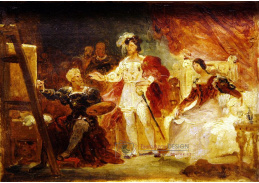 VJHF 25 Jean-Honoré Fragonard - Francois I v ateliéru Rosso