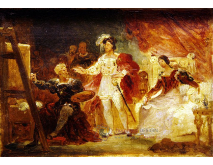 VJHF 25 Jean-Honoré Fragonard - Francois I v ateliéru Rosso