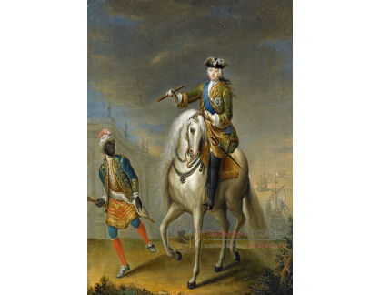 SO XVII-220 Georg Christoph Grooth - Portrét císařovny Elizabety Petrovny na koni