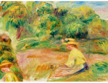 A-1828 Pierre-Auguste Renoir - Krajina se dvěmi postavami