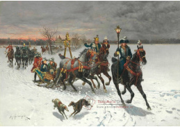 A-5422 Jan Wladyslaw Chelminski  - Odchod z hradu