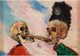 A-7464 James Ensor - Kostlivci se perou o nakládaného sledě