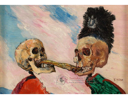 A-7464 James Ensor - Kostlivci se perou o nakládaného sledě