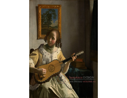 DDSO-2834 Johannes Vermeer - Dívka hrající na kytaru