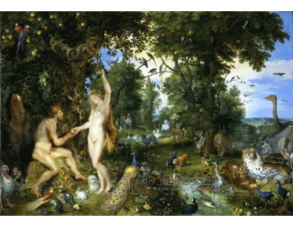 BRG-16 Jan Brueghel - Adam a Eva v rajské zahradě