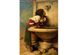 VF319 Leon Joseph Florentin Bonnat - Dívka u fontány