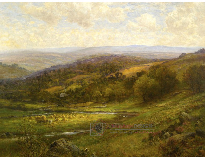 SO XVI-111 Alfred Glendening - Krajina s dobytkem a stohy sena