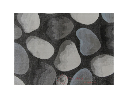 MENGA, koberec 133x190cm, hnědá / šedá / vzor kameny