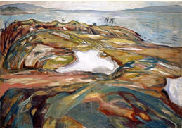 D-9336 Edvard Munch - Pobřežní krajina