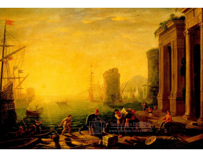 SO IV-535 Claude Lorrain - Ráno v přístavu