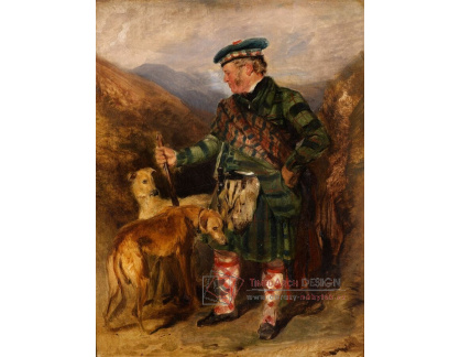 PORT-109 Edwin Henry Landseer  - Portrét Ghillie z Estate, 4 vévody z Atholl