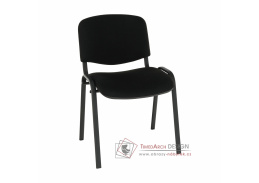 ISO NEW C11, konferenční židle, černá / látka černá