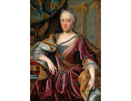 D-9139 Johann Gottfried Auerbach - Portrét arcivévodkyně Marie Amálie Rakouské