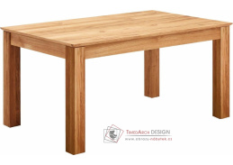 S314 THOR, jídelní stůl rozkládací 160-210-260x100cm, dubový masív