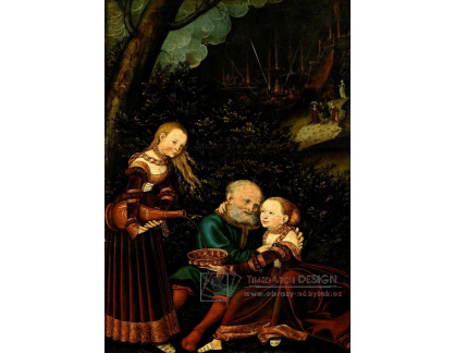VlCR-127 Lucas Cranach - Lot a jeho dcery