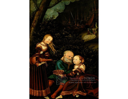 VlCR-127 Lucas Cranach - Lot a jeho dcery