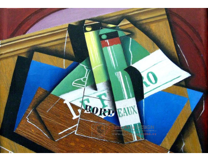 VJG 22 Juan Gris - Zátiší s láhví Bordeaux