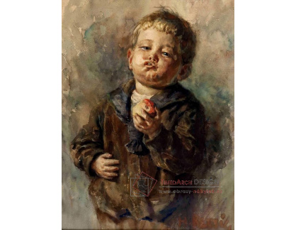 VN-292 Heinrich Rettig - Chlapec s jablkem v ruce