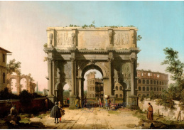 SO XI-140 Canaletto - Pohled na Konstantinův oblouk a Colosseum