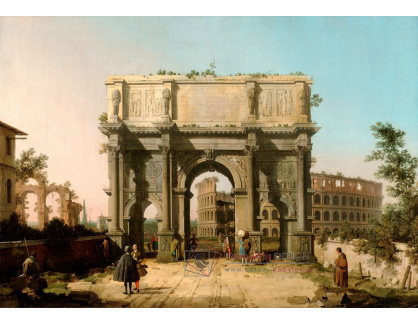 SO XI-140 Canaletto - Pohled na Konstantinův oblouk a Colosseum