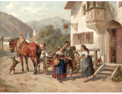 SO XIII-138 Neznámý autor - Ve vesnici v Alpách