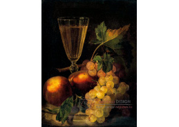 XV-122 Andreas Lach - Zátiší s hrozny a sklenicí na víno