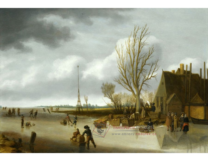 KO VI-334 Salomon van Ruysdael - Zimní krajina s bruslaři
