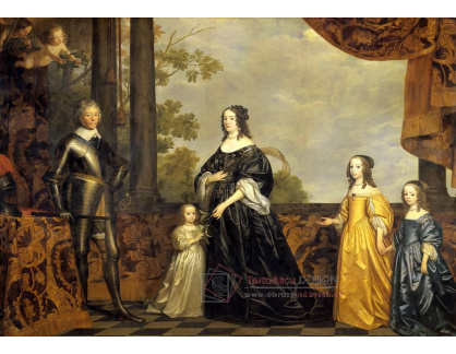 PORT-584 Gerard van Honthorst - Frederik Hendrik s rodinou