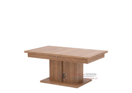 SANDY S10, konferenční stolek rozkládací 114-144x68cm, dub grandson