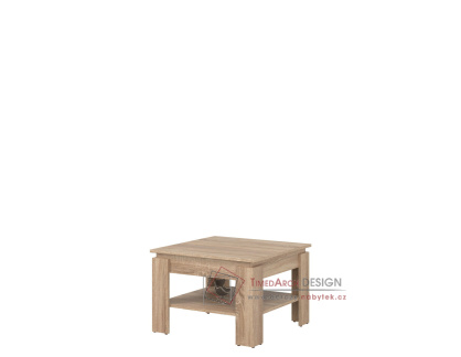 REMI LA05, konferenční stolek 67,5x67,5cm, dub sonoma
