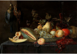 DDSO-1847 Pieter van Overschee - Zátiší s ovocem a zvěřinou