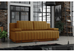 GINA, pohovka rozkládací, látka Premium Velvet 319 žlutá