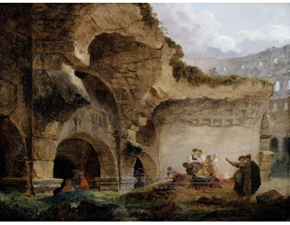 A-1083 Hubert Robert - Pradleny v troskách Kolosea