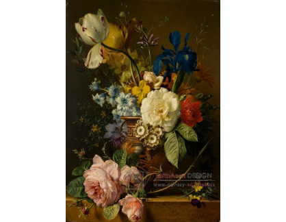 A-1424 Georgius Jacobus Johannes van Os - Zátiší s květinami