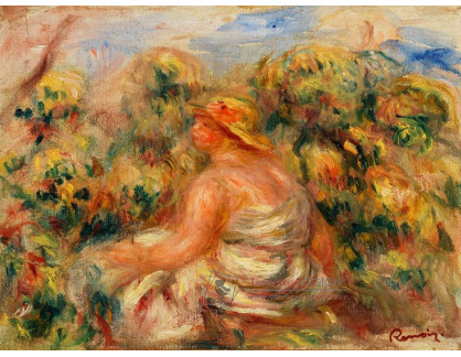 D-6866 Pierre-Auguste Renoir - Žena s kloboukem v krajině