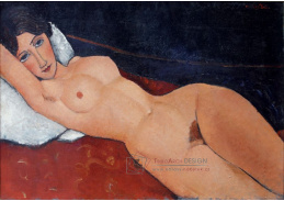 D-6993 Amedeo Modigliani - Ležící ženský akt na polštáři